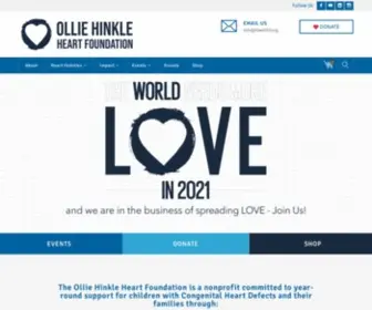 Theohhf.org(The Ollie Hinkle Heart Foundation) Screenshot