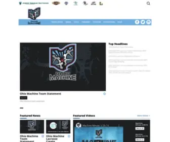 Theohiomachine.com(Ohio Machine Lacrosse) Screenshot