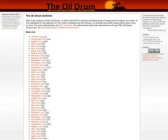 Theoildrum.com(The Oil Drum) Screenshot