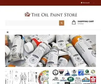 TheoilpaintStore.com(The Oil Paint Store) Screenshot