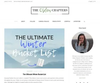 Theoldenchapters.com(A College Lifestyle Blog) Screenshot