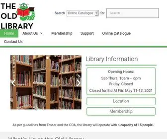 Theoldlibrary.ae(Dubai's oldest English language lending Library) Screenshot