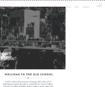 Theoldschoolbarberacademy.com(Old school barbershop/school) Screenshot