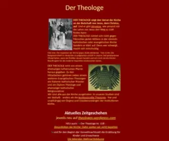 Theologe.de("Der Theologe" und die Rehabilitation von Christus) Screenshot