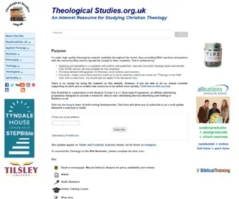Theologicalstudies.org.uk(An Introduction to the Site) Screenshot