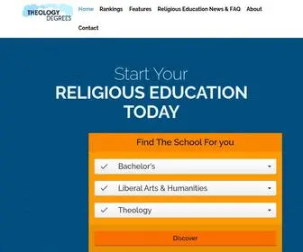 Theologydegrees.org(Our Mission) Screenshot