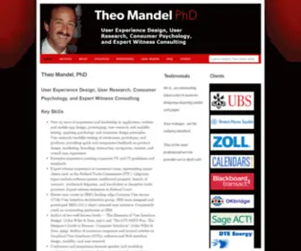 Theomandel.com(UX Design) Screenshot