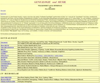 Theomolberg.de(Musik und Genealogie) Screenshot