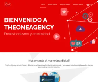 Theoneagency.com.gt(Bienvenidos) Screenshot