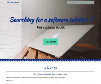 Theonesoln.com(The One Solution) Screenshot