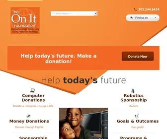 Theonitfoundation.org(The On It Foundation) Screenshot