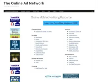 Theonlineadnetwork.com(The Online Ad Network) Screenshot