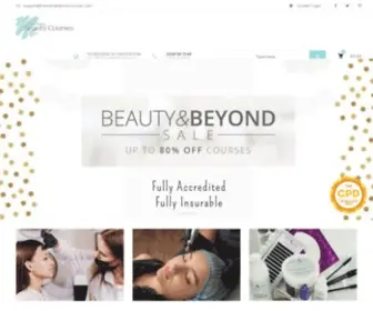 Theonlinebeautycourses.com(Online Beauty Courses) Screenshot