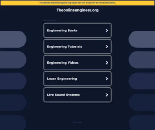 Theonlineengineer.org(Tutorials for Braodcast Engineers and Students) Screenshot