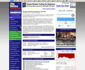 Theonlineinvestor.com(The Online Investor) Screenshot