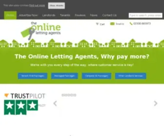 Theonlinelettingagents.co.uk(The Online Lettings Agents Ltd) Screenshot