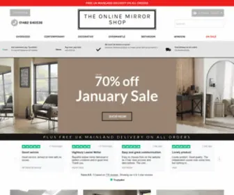 Theonlinemirrorshop.com(Mirrors) Screenshot