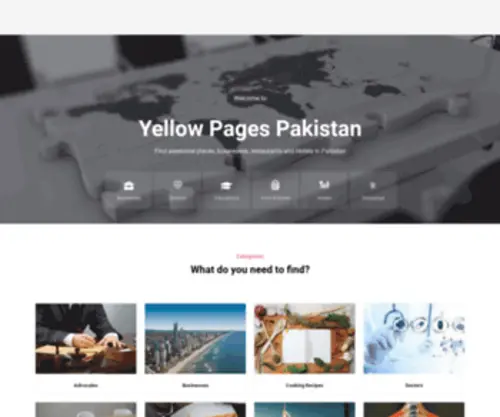 Theonlinepoint.com(Yellow Pages Pakistan) Screenshot