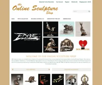 Theonlinesculptureshop.com(Fine art sculptures by the country's best artists) Screenshot