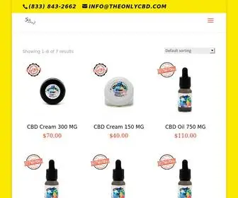 Theonlycbd.com(The Only CBD) Screenshot