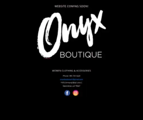 Theonyxboutique.com(Onyx Boutique) Screenshot