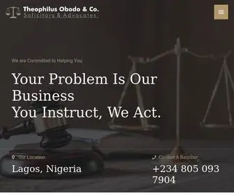 Theoobodoattorneys.com(Top Law Firms in Lagos) Screenshot