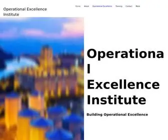 Theopexinstitute.com(Operational Excellence Institute) Screenshot