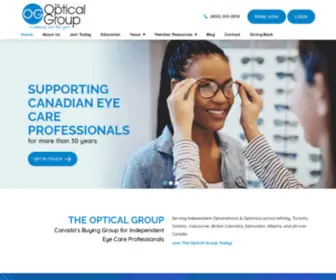 Theopticalgroup.ca(The Optical Group) Screenshot