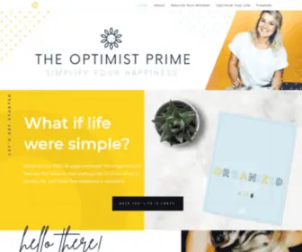 Theoptimistprime.com(The Optimist Prime) Screenshot