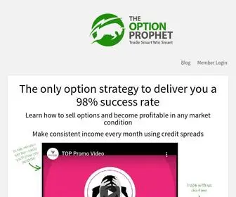 Theoptionprophet.com(#1 Options Newsletter) Screenshot