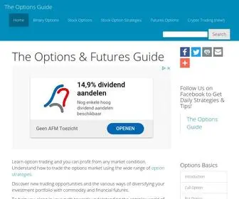Theoptionsguide.com(Options Trading Explained) Screenshot