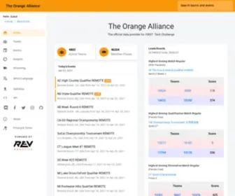 Theorangealliance.org(The Orange Alliance) Screenshot