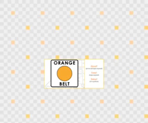 Theorangebelt.org(The Orange Belt) Screenshot