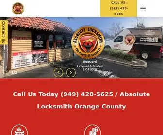 Theorangecountylocksmith.com(Absolute Locksmith) Screenshot