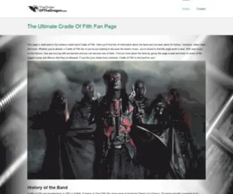 Theorderofthedragon.com(Cradle Of Filth) Screenshot