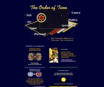 Theorderoftime.com(The Order of Time) Screenshot