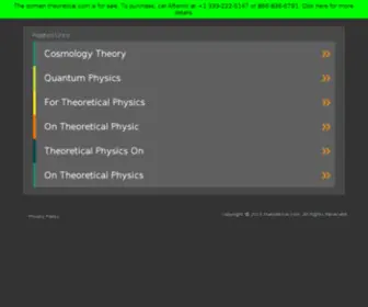 Theoretical.com(The Oretical) Screenshot