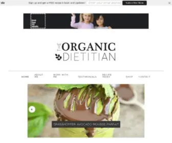 TheorganiCDietitian.com(The Organic Dietitian) Screenshot