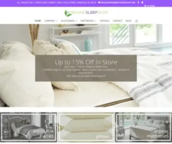 Theorganicsleepshop.com(The Organic Sleep Shop) Screenshot