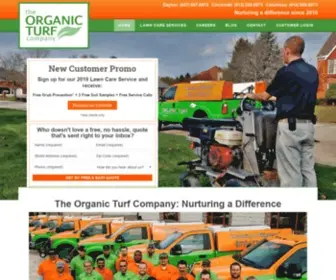 Theorganicturfcompany.com(Organic Lawn Care Service Dayton Ohio) Screenshot