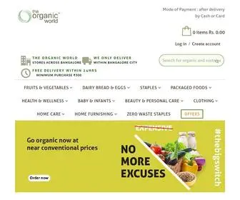 Theorganicworld.com(Best Organic Store in Bangalore) Screenshot