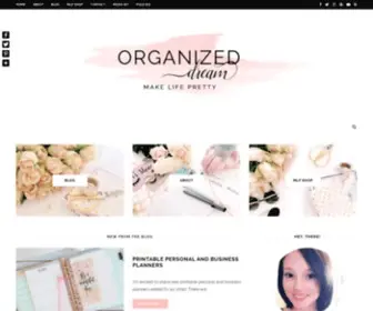 Theorganizeddream.com(The Organized Dream) Screenshot