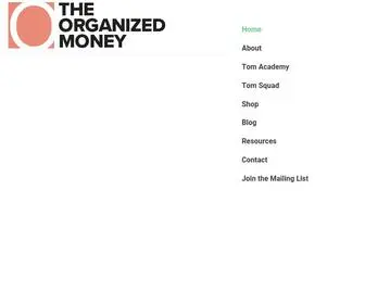 Theorganizedmoney.com(Helping you plan your life) Screenshot