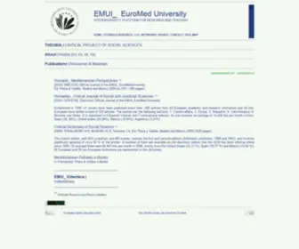 Theoria.eu(Euro-Mediterranean University Institute) Screenshot