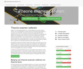 Theorieexamenoefenen.net(Wij helpen je slagen in 2020) Screenshot
