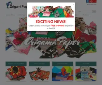 Theorigamipapershop.com(The Origami Paper Shop) Screenshot