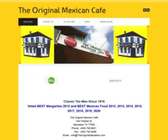 Theoriginalgalveston.com(The Original Mexican Cafe) Screenshot