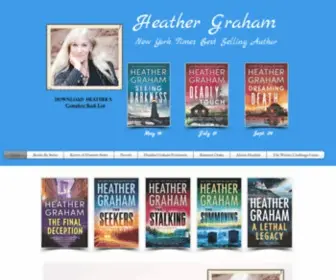 Theoriginalheathergraham.com(New York Times bestselling author Heather Graham has more than a hundred novels) Screenshot