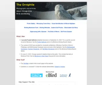 Theorniphile.info(The Orniphile) Screenshot