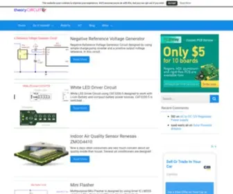 Theorycircuit.com(Do It Yourself Electronics Projects) Screenshot